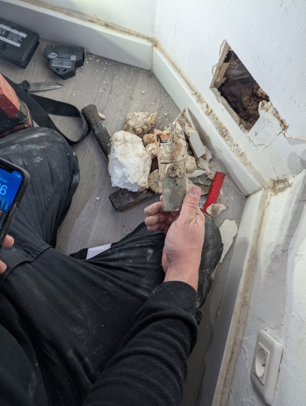 Recherche de fuite destructive dans un appartement à aix en provence