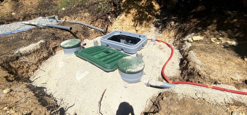 Installation d'une fosse septique à filtre compact à Aix en provence